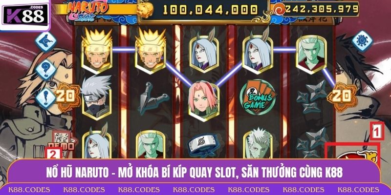 Nổ Hũ Naruto - Mở Khóa Bí Kíp Quay Slot, Săn Thưởng Cùng K88 nổ hũ Naruto