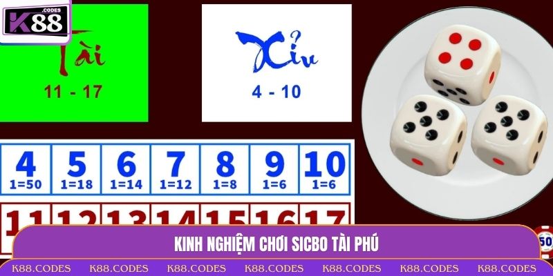 Sicbo Tài Phú - Tuyệt Chiêu Đặt Cược Thông Minh Tại K88 Sicbo Tài Phú